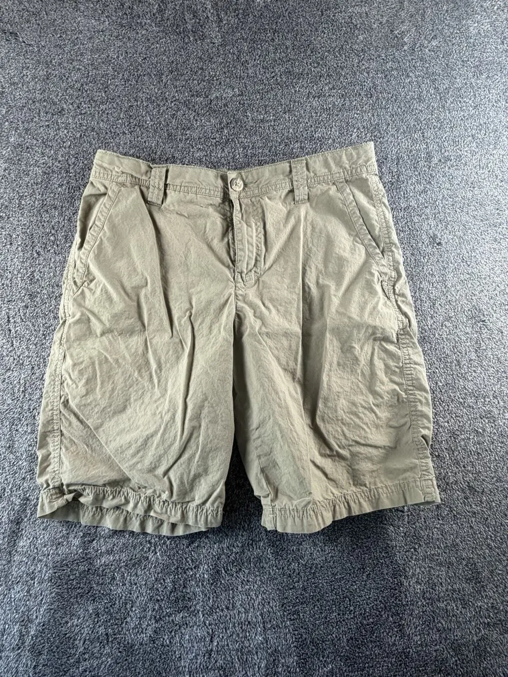 Columbia Sportswear Men’s Cargo Shorts Olive Khaki Cotton Size 30
